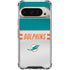 NFL Miami Dolphins White Striped Pixel 9/9 Pro Clear Case